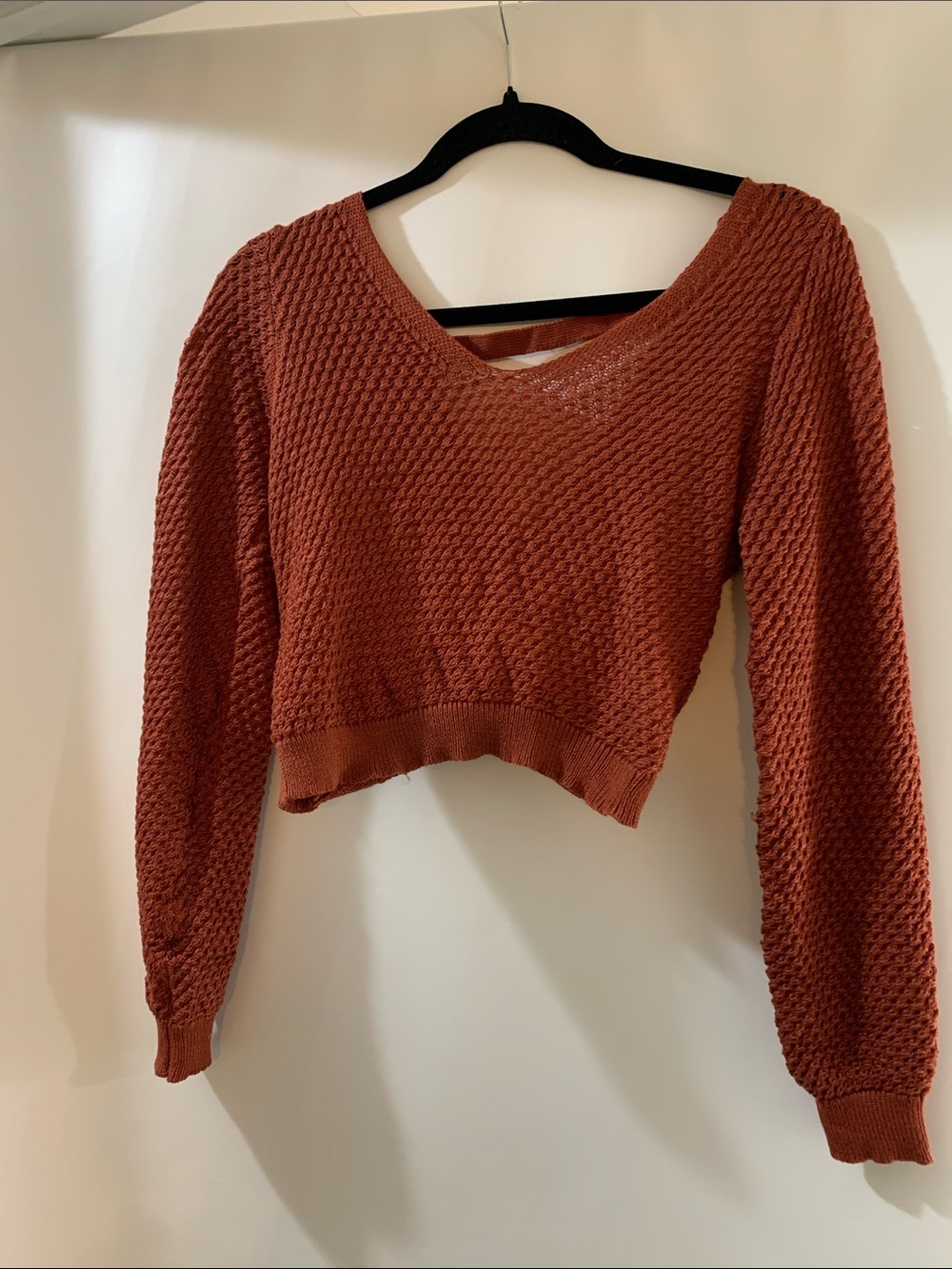 Lulu's Burnt Orange Knit Sweater